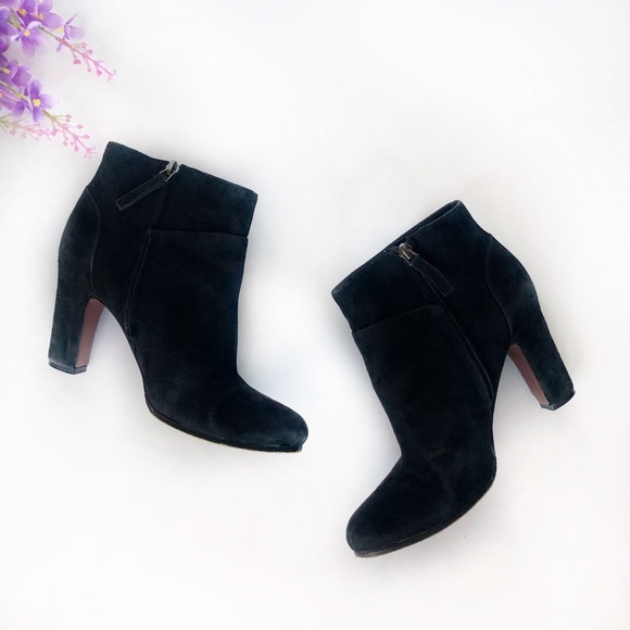 Sam Edelman Shoes - Sam Edelman Suede Black Salina Ankle Booties - 8